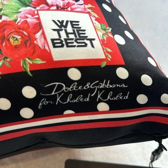 DOLCE & GABBANA FOR DJ KHALED NEW NWT LION FLORAL DOT ACCENT THROW PILLOW - Picture 4 of 13